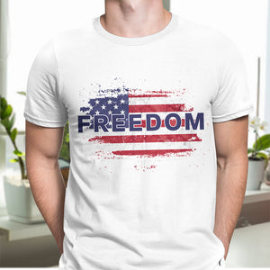 FREEDOM America Flag - Charlie Kirk Memorial Bright Shirt CH07 67588
