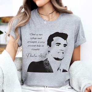 Charlie Kirk - God Is Our Refuge Verse Memorial Bright Shirt LM32 65419