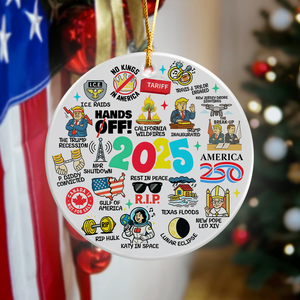 2025 Commemorative | Craziest Events of 2025 Christmas Ceramic Ornament LM32 65813