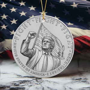 Trump Fight - America 250 Ceramic Ornament Independence Day LM32 65805