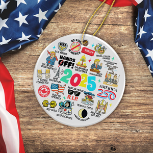 2025 Commemorative | Craziest Events of 2025 Christmas Ceramic Ornament LM32 65813