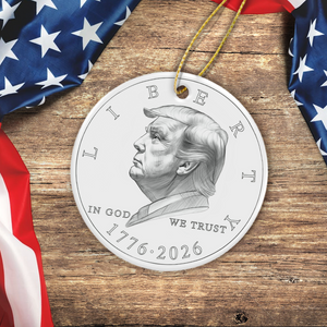 Trump Liberty In God - We Trust Ceramic Ornament Independence Day LM32 65803