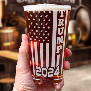 Trump 2024 Flag Full Print Beer Glass N304 HA75 62726