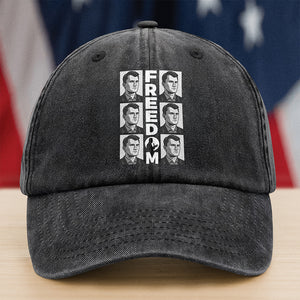Charlie Kirk Freedom Washed Baseball Denim Cap CH07 67730