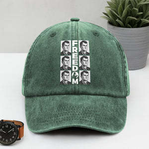 Charlie Kirk Freedom Washed Baseball Denim Cap CH07 67730