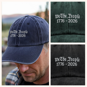We The People America 250 Years 1776 - 2016 Washed Denim Baseball Cap LM32 895175