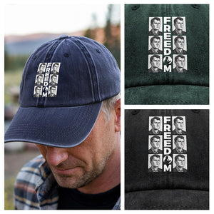 Charlie Kirk Freedom Washed Baseball Denim Cap CH07 67730
