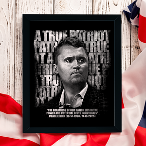 Charlie Kirk Memorial – A True Patriot Tribute Remembrance Picture Frame LM32 65523