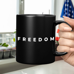 Charlie Kirk Freedom Black Mug HA75 64468
