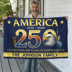 Personalized American Flag - America 250th Anniversary Double-Sided Flag HO82 900996