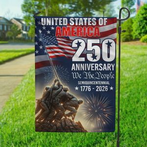 250 Years of America 1776 2026 We The People Patriotic Garden Flag CH07 896978