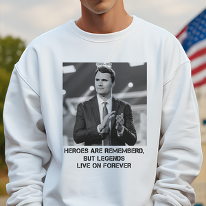 Pray For Charlie Kirk - Legends Live On Forever Bright Shirt LM32 65401