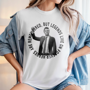 Pray For Legends - Charlie Kirk Lives On Forever Memorial Bright Shirt LM32 65475