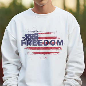 FREEDOM America Flag - Charlie Kirk Memorial Bright Shirt CH07 67588