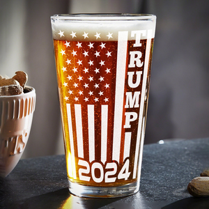Trump 2024 Flag Full Print Beer Glass N304 HA75 62726