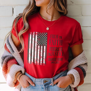 Charlie Kirk US Flag Bright Shirt HA75 644012