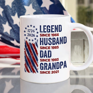 Personalized Legend, Husband, Dad And Grandpa Mug HO82 901180