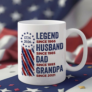 Personalized Legend, Husband, Dad And Grandpa Mug HO82 901180