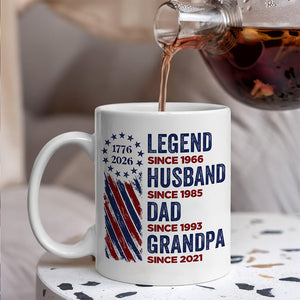 Personalized Legend, Husband, Dad And Grandpa Mug HO82 901180