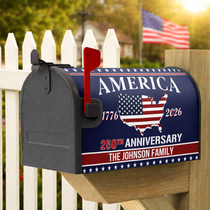 Personalized Family Name America 250th Anniversary Mailbox Cover HO82 900898