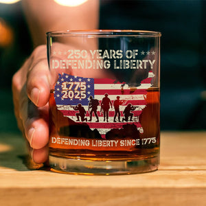 250 Years Of Defending Liberty Whiskey Glass TH10 894685