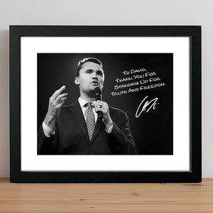 Charlie Kirk Photo - Thank You For Standing Up For Truth and Freedom Personalized Picture Frame CH07 67696