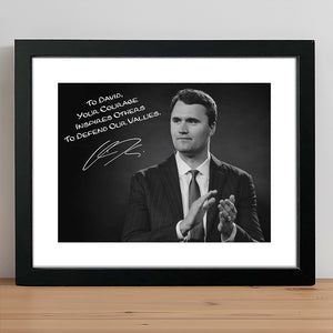 Charlie Kirk Photo - Your Courage Inspires Others To Defend Our Values Personalized Picture Frame CH07 67682