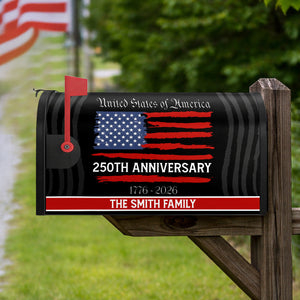 Custom Family Name USA 250th Anniversary Mailbox Cover HO82 900922