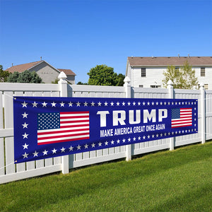 Trump 2024 Make America Strong Once Again Large Banner HO82 63092