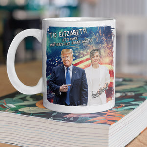 Custom Photo With Donald Trump White Mug Gift For Family CH07 67350