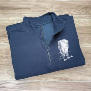 Custom Name Let's Make America Great Again Printed Zip Sweater TH10 64617