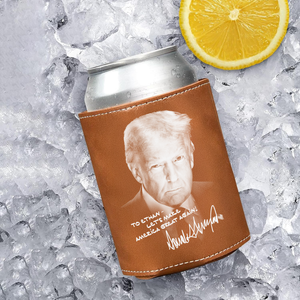 Custom Name President Donald Trump Leather Can Cooler Holder HO82 65714