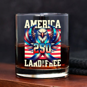 America 250 USA Freedom Liberty Whiskey Glass HA75 897290