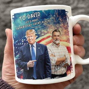 Custom Photo With Donald Trump White Mug Gift For Family CH07 67350