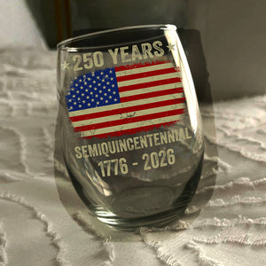 250th Anniversary United States Semiquincentennial Wine Glass HO82 894766