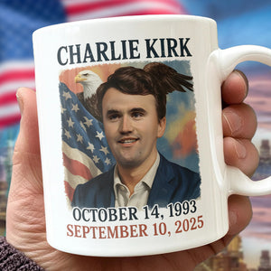 Pray for Charlie Kirk White Mug HA75 64552