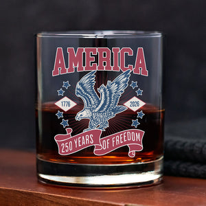 America 1776 - 2026 250 Years Of Freedom Whiskey Glass HA75 897022