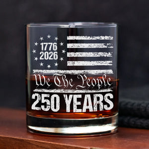 250 Years USA 250th Birthday 1776-2026 Eagle Flag Whiskey Glass HO82 894568