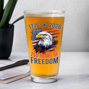 America Semiquincentennial 250 Years Of Freedom Beer Glass CH07 896708