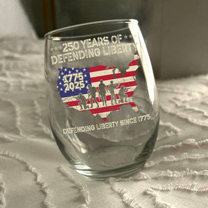 250 Years Of Defending Liberty Wine Glass TH10 894687