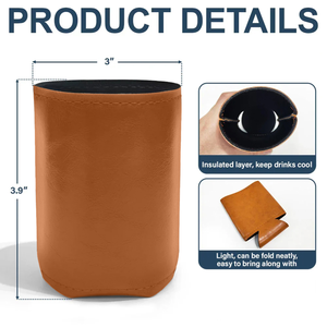 Custom Name You Are A Great Dad Donald Trump Leather Can Cooler Holder HO82 65716