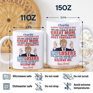Great Mom Great Grandma Personalized Funny Trump White Mug HA75 64378