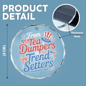 USA 250th Anniversary 250 Years of Freedom America Glass Ornament HO82 894528