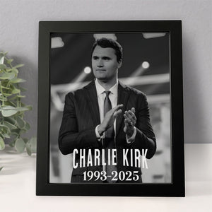 Charlie Kirk 1993 - 2025 Memorial Picture Frame HO82 65954
