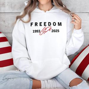 Freedom Red Signature Charlie Kirk Tribute 1993-2025 Bright Shirt CH07 67594