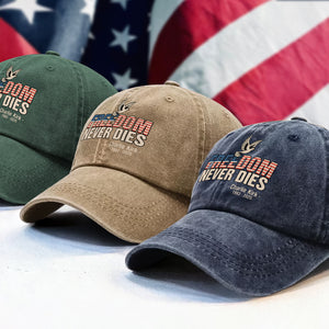 Freedom Never Dies Charlie Kirk 1993 - 2025 Remember Washed Denim Baseball Cap CH07 67728