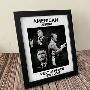 Rest In Piece Charlie Kirk Picture Frame CH07 67522