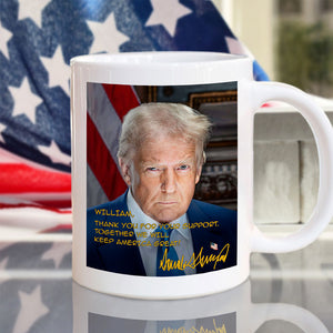 Trump Keep America Great Again Personalized White Mug CH07 67324