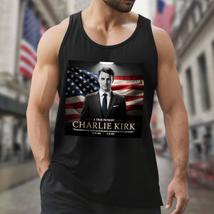 A True Patriot Charlie Kirk Memorial Tanktop CH07 67390