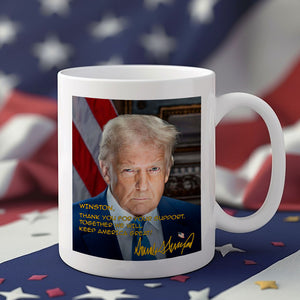 Trump Keep America Great Again Personalized White Mug CH07 67324